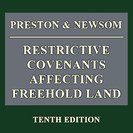 Restrictive Covenants (UK) (10th ed., 2013) - Preston & Newsom - cites Amberwood