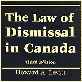 Law of Dismissal in Canada 3rd - Levitt - quotes Machado; sums TSI (No1); cites Mottillo 3 times