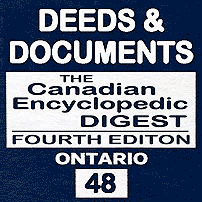 Deeds & Documents - CED Ont (4th ed.) - Levinson - cites Unilux