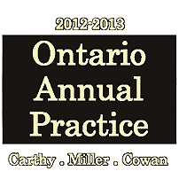 Ontario Annual Practice 2012-13 - Carthy et al. - cites Megens and Poulton; sums Morray