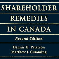 Shareholder Remedies in Canada (2nd ed.) - Peterson - cites St Lawrence 6 times