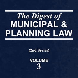 3(1) Digest of Municipal & Planning Law (2d) pp2-3 (2007) - Mascarin paper cites Amberwood