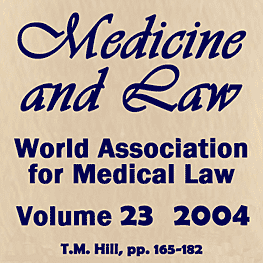 23 Medicine and Law Journal 165-182 (2004) Hill paper cites Feld & Simm 1997 c.10