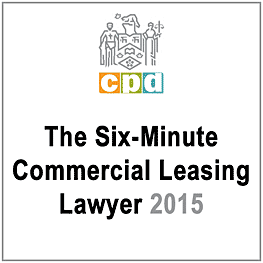 Six-Minute Commercial Leasing Lawyer 2015 (LSUC CPD) c.7 by Michaeloff - recommends Simm 2014 Covenants