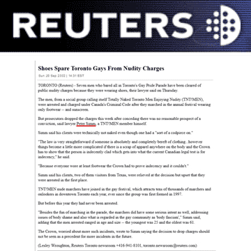 Reuters 2002-09-20 -Charges gone