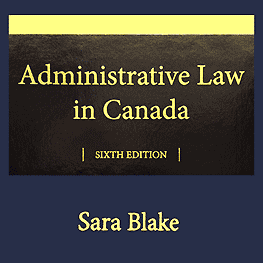 Administrative Law in Cda 6th - Blake - cites Richmond twice, McNamara, and Poulton