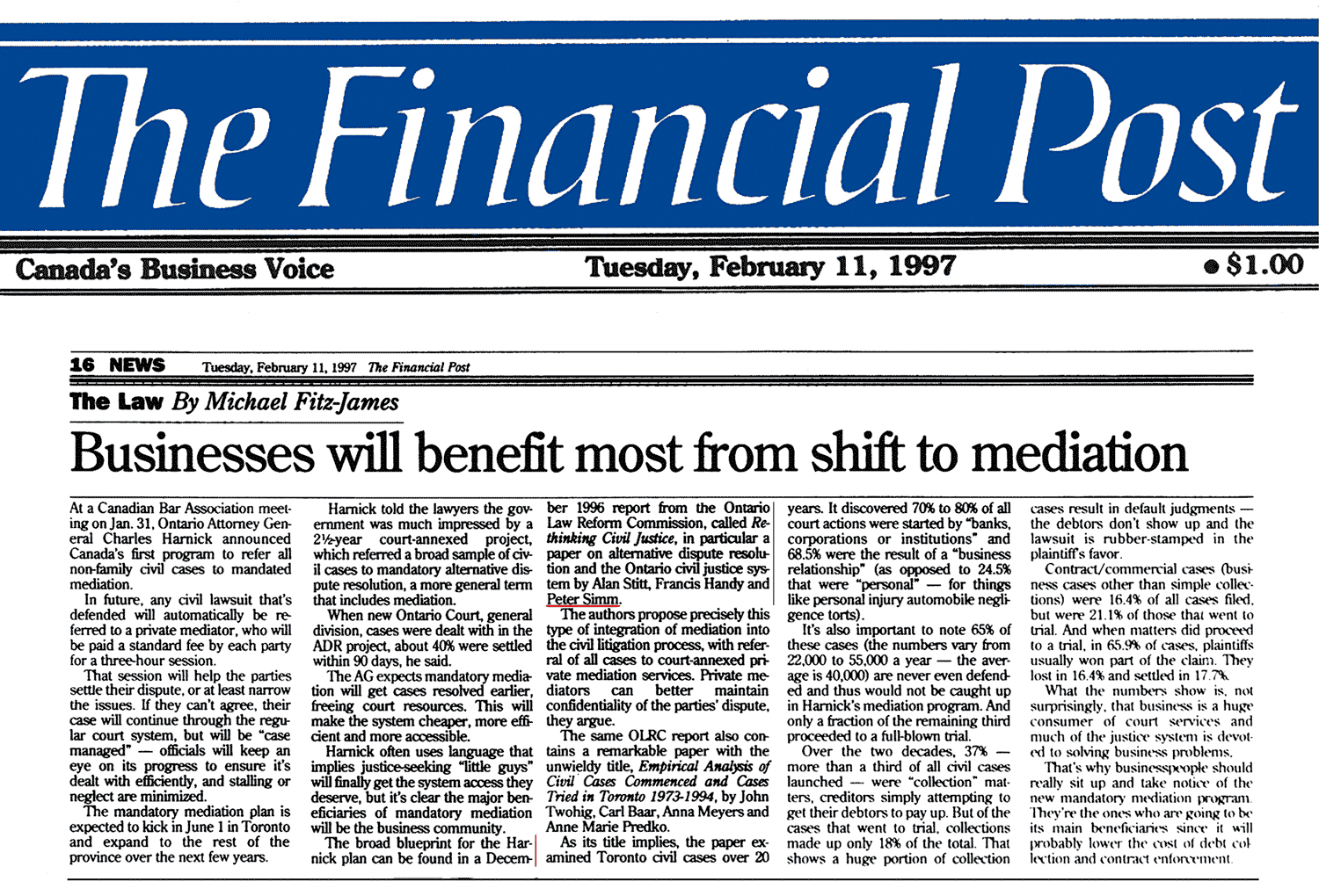 Financial Post - Feb 11, 1997