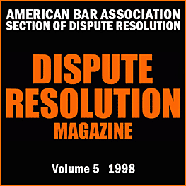5 Dispute Resolution Magazine 1998 sums Feld & Simm 1998 Mediating Professional Misconduct Complaints