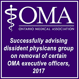 Ontario Medical Association (OMA) - removal of executive officers 2017