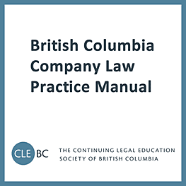 British Columbia Company Law Practice Manual - cites St Lawrence 5 times