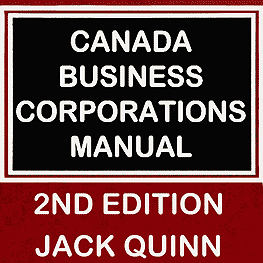 Canada Business Corporations Manual (2nd ed.) - Quinn - cites St Lawrence