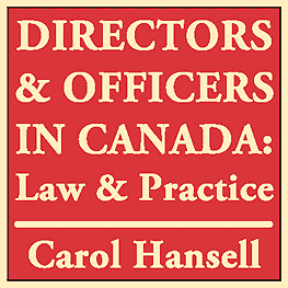 Directors & Officers in Canada - Hansell - cites St Lawrence4x
