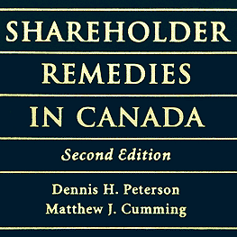 Shareholder Remedies in Canada (2nd ed.) - Peterson - cites St Lawrence 6 times