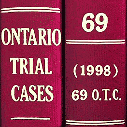 Collins costs (1998), 69 O.T.C. 41 (Ont. Ct. (G.D.))