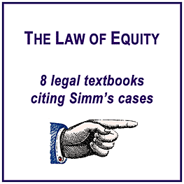Legal textbooks citing Simm's cases