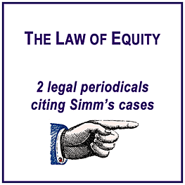 Legal periodicals citing Simm's cases