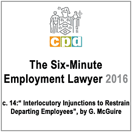 The Six-Minute Employment Lawyer 2016 (LSUC CPD) c.14 by McGuire - cites TSI (No.1)