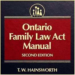 Ontario Family Law Act Manual (2nd ed.) - Hainsworth - sums Kraft