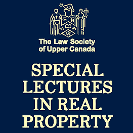 Special Lectures in Real Property LSUC 2002 - Carter and Ziff each analyze Amberwood