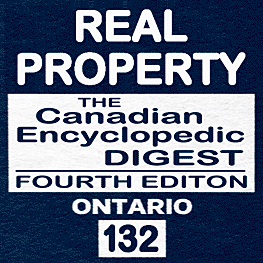 Real Property - CED Ont (4th ed.) - Andree - cites Amberwood