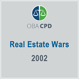 Real Estate Wars (OBA CPD 2002) - c.3 by Conway & Perell - the topic is Amberwood
