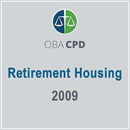Retirement Housing (OBA CPD 2009) - c.3 by Clark - discusses Amberwood