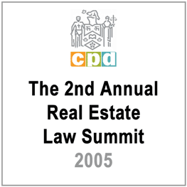 The 2nd Annual Real Estate Law Summit (LSUC CPD 2005) - c.17 by Rodness cites Amberwood