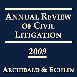 Annual Review of Civil Litigation 2009 - c.7 by Archibald & Echlin JJ. cites Amberwood