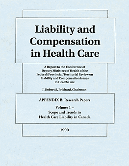 Liability and Compensation in Health Care 1990 - App B - c.6 (w Trebilcock) & c.7(II) in Dewees et al.