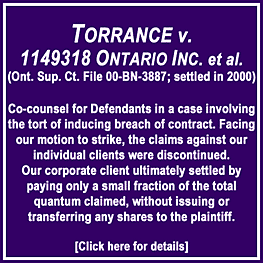 Torrance settled 2000 (tort of inducing breach of contract)