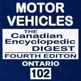 Motor Vehicles CED 4th Ont - Segal - sums Fontana