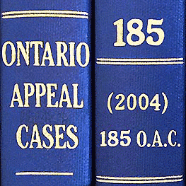 Megens costs (2004) 185 OAC 349 (Ont.C.A.)