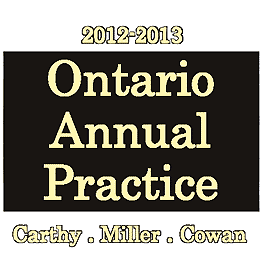 Ontario Annual Practice 2012-13 - Carthy et al. - cites Megens & Poulton, sums Morray