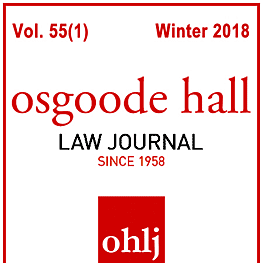 55 Osgoode Hall Law Journal 163 (2018) - Walsh paper quotes Machado