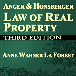 Law of Real Property 3rd Anger Honsberger & La Forest - cites Amberwood2x Claussen Swamp