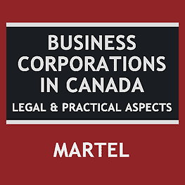 Business Corporations in Canada - Martel - cites Mottillo; quotes Total Crane; cites St Lawrence 5 times
