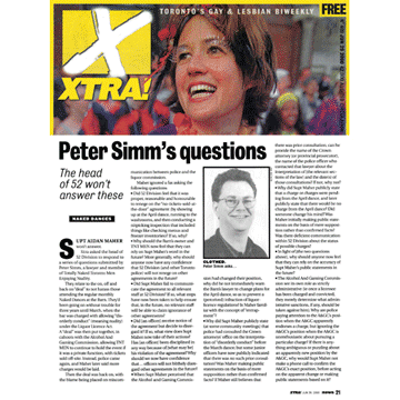Xtra [Toronto] 2000-06-29 p.21 - Simm’s questions for police re The Barn