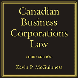 Canadian Business Corporations Law 3rd - McGuiness - cites St Lawrence