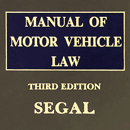 Manual of Motor Vehicle Law (3rd ed.) - Segal - discusses Fontana v Ont