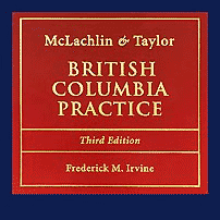 British Columbia Practice (3rd ed.) - F Irvine - cites TSI (No1)