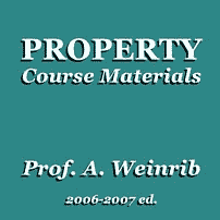 Property Course Materials 2006-2007 - A. Weinrib  - discusses Amberwood
