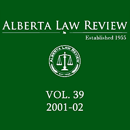 39 Alberta Law Review 977 (2001-02) - Elliott paper cites Symtron (No1)