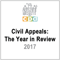 Civil Appeals: The Year in Review (LSUC CPD 2017) c.7 by A. Warner - discusses Amberwood