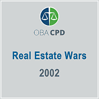 Real Estate Wars (OBA CPD 2002) c.3 by Conway & Perell - topic is Amberwood